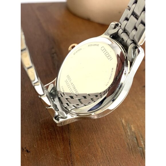 Citizen Women's Watch EM0897-51Y Eco Drive Mother of Pearl Dial Two Tone Steel - Picture 7 of 14